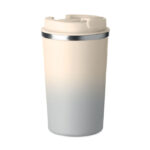 Doppelwandiger Becher 350 ml Grau als Werbeartikel mit Logodruck