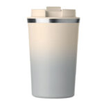 Doppelwandiger Becher 350 ml Grau, Detailaufnahme des Materials