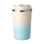 Doppelwandiger Becher 350 ml Blau als Werbeartikel mit Logodruck