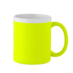 Keramikbecher 300 ml Gelb als Werbeartikel mit Logodruck