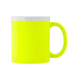 Keramikbecher 300 ml Gelb, Rückansicht
