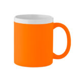 Keramikbecher 300 ml Orange als Werbeartikel mit Logodruck