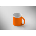 Keramikbecher 300 ml Orange, Detailaufnahme des Materials