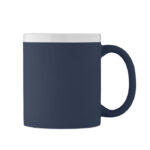 Keramikbecher 300 ml Blau, Rückansicht