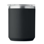 Doppelwandiger Becher 400ml Schwarz, Detailaufnahme des Materials