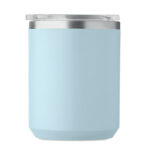 Doppelwandiger Becher 400ml Blau, Detailaufnahme des Materials