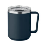 Doppelwandiger Becher 400ml Blau als Werbeartikel mit Logodruck