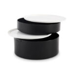 Lunchbox PP 950 ml Schwarz von oben