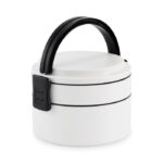 Lunchbox PP 950 ml Weiß, Rückansicht