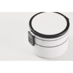 Lunchbox PP 950 ml Weiß, geöffnet dargestellt