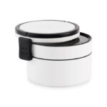 Lunchbox PP 950 ml Weiß, Seitenansicht