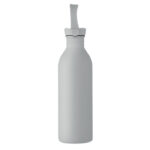 Einwandige Trinkflasche 500 ml Grau, Detailaufnahme des Materials