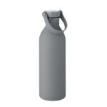 Einwandige Trinkflasche 500 ml Grau als Werbeartikel mit Logodruck