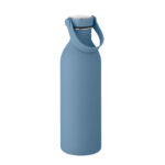 Einwandige Trinkflasche 500 ml Blau als Werbeartikel mit Logodruck