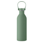 Einwandige Trinkflasche 500 ml Gruen, geöffnet dargestellt