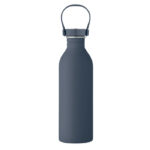 Einwandige Trinkflasche 500 ml Blau, geöffnet dargestellt