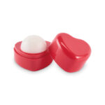 Lippenbalsam Herz Rot als Werbeartikel mit Logodruck