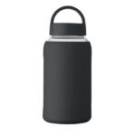 Flasche Borosilikatglas 600ml Schwarz von oben