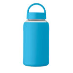 Flasche Borosilikatglas 600ml Blau von oben