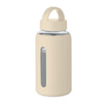 Flasche Borosilikatglas 600ml Braun als Werbeartikel mit Logodruck
