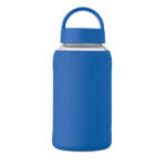 Flasche Borosilikatglas 600ml Blau von oben