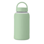 Flasche Borosilikatglas 600ml Gruen von oben