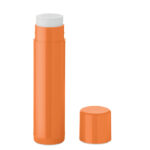 Veganer Lippenbalsam Orange als Werbeartikel mit Logodruck
