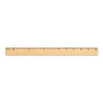 Holzlineal 30cm, Rückansicht