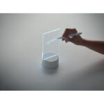 Memoboard mit LED-Beleuchtung, Detailaufnahme des Materials