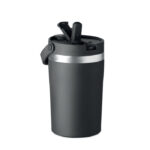 Doppelwandiger Becher 350 ml Schwarz, Seitenansicht