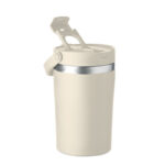 Doppelwandiger Becher 350 ml Braun, Rückansicht