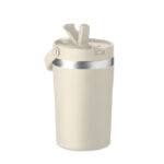Doppelwandiger Becher 350 ml Braun, Seitenansicht