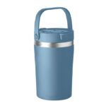 Doppelwandiger Becher 350 ml Blau als Werbeartikel mit Logodruck