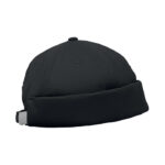 Docker Cap Schwarz, Detailaufnahme des Materials