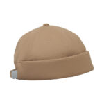 Docker Cap Braun, Detailaufnahme des Materials