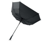 23'' Regenschirm quadratisch Schwarz, Seitenansicht