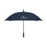 23'' Regenschirm quadratisch Blau mit markiertem Druckbereich für Ihr Logo