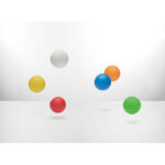 Flummi Rot, Detailaufnahme des Materials
