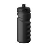 Sport-Trinkflasche 500ml Schwarz als Werbeartikel mit Logodruck