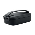 Lunchbox PP 800 ml Schwarz als Werbeartikel mit Logodruck