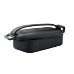 Lunchbox PP 800 ml Schwarz, Rückansicht