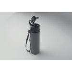 Faltbare Sportflasche Silikon Grau, Detailaufnahme des Materials