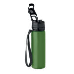Faltbare Sportflasche Silikon Gruen, Rückansicht