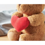 Teddybär mit Herz 23cm – Vorderansicht