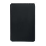 Powerbank 10000 mAh Schwarz, geöffnet dargestellt