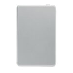 Powerbank 10000 mAh Silber, geöffnet dargestellt