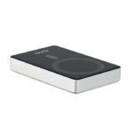 Powerbank 10000 mAh Silber mit markiertem Druckbereich für Ihr Logo