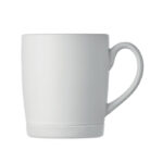 Keramikbecher 300 ml Weiß, Seitenansicht