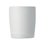 Keramikbecher 300 ml Weiß von oben