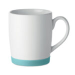 Keramikbecher 300 ml Blau als Werbeartikel mit Logodruck